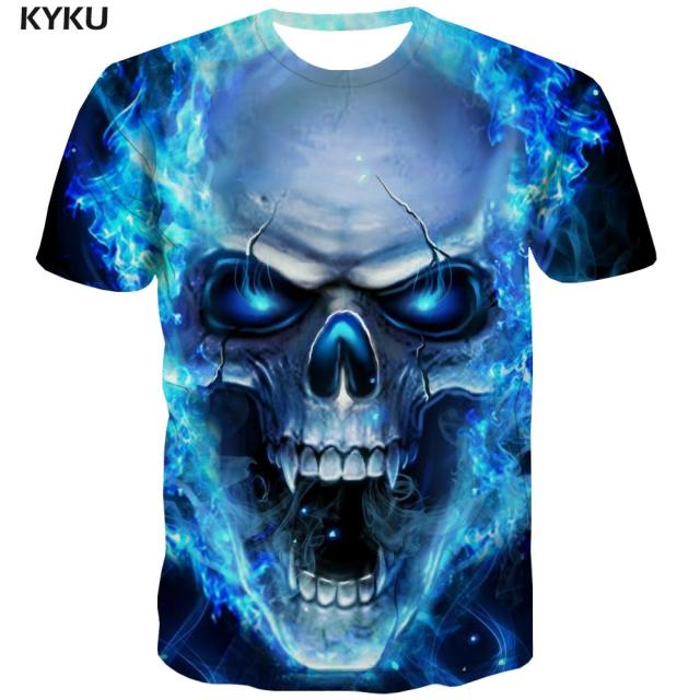 3d Skull Mens T-Shirt