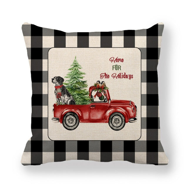 Farmhouse Christmas Decorative Pillow Covers in 24 designs