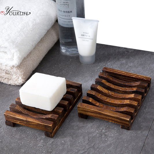 OYOREFD Natural Carbonation Mildew Resistance Wooden Soap Tray