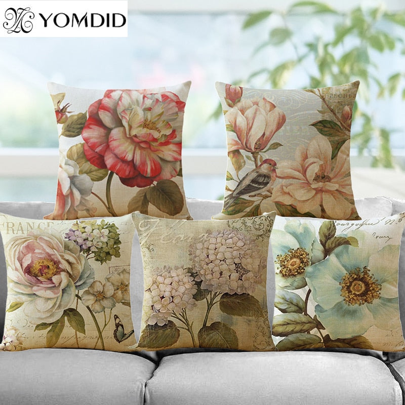 Beautiful Floral Throw Pillow Covers