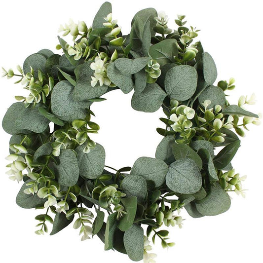 Artificial Green Eucalyptus Wreath