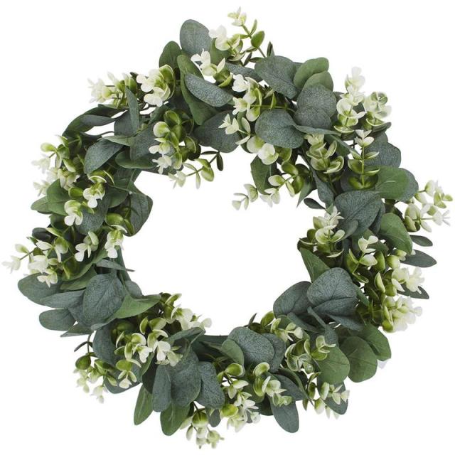 Artificial Green Eucalyptus Wreath