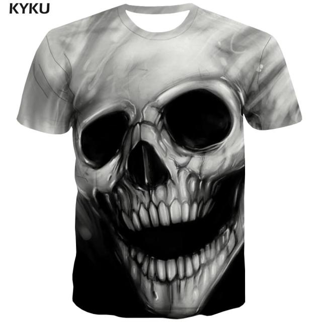 3d Skull Mens T-Shirt