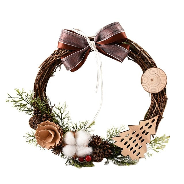 Elegant Christmas Wreaths in Red or Gold