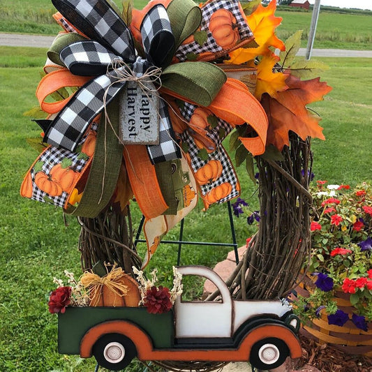 Pumpkin Truck Fall Wreath