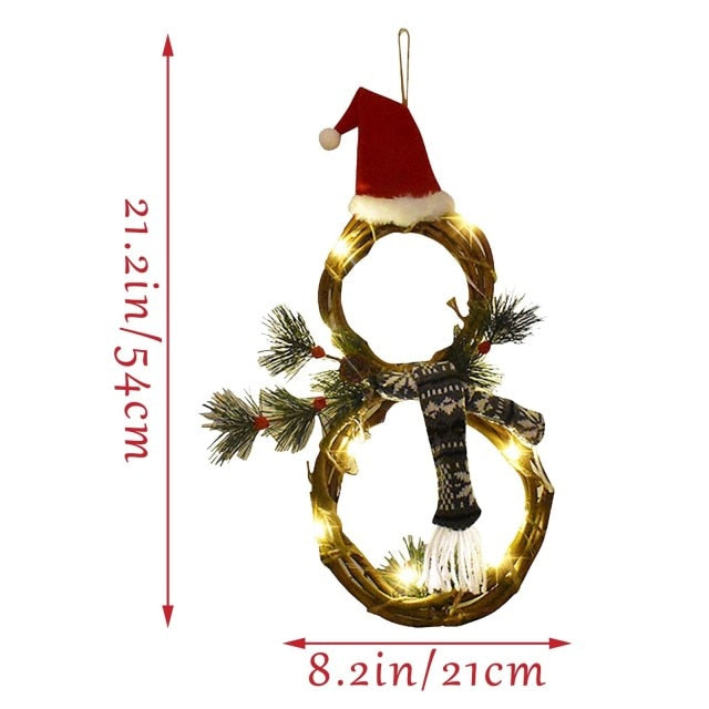 Elegant Christmas Wreaths in Red or Gold