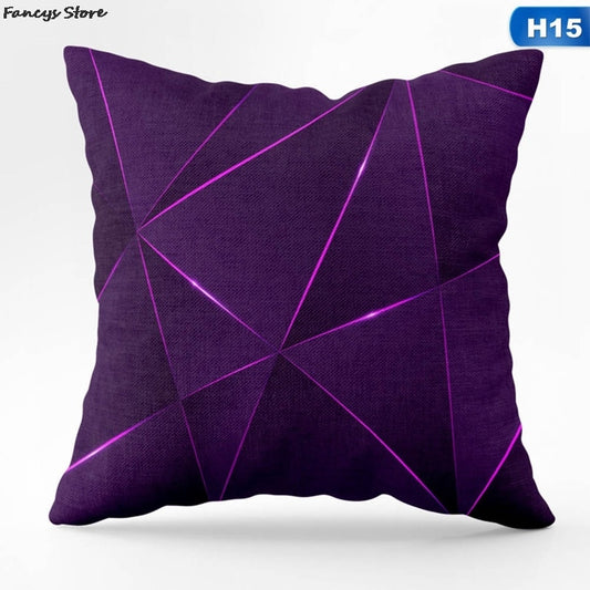 Simple Purple Single-sided Printing Pillowcase